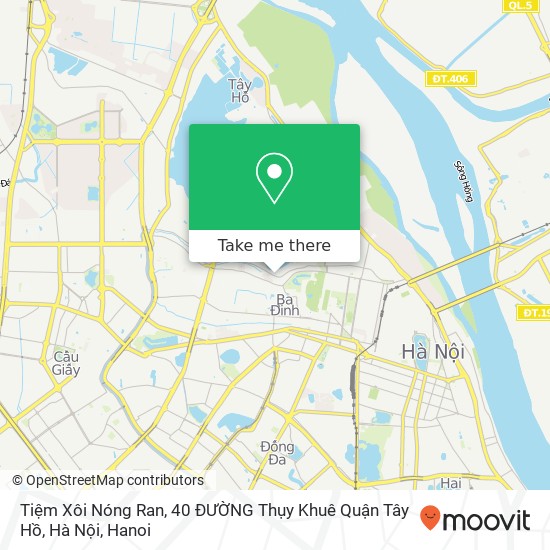 Tiệm Xôi Nóng Ran, 40 ĐƯỜNG Thụy Khuê Quận Tây Hồ, Hà Nội map