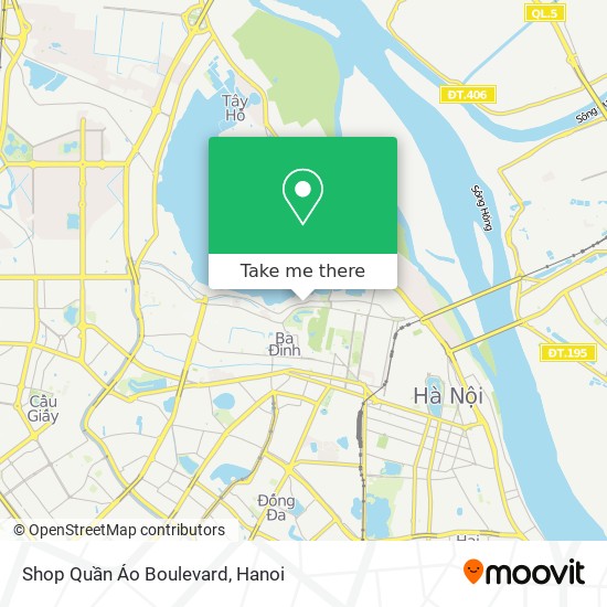 Shop Quần Áo Boulevard map