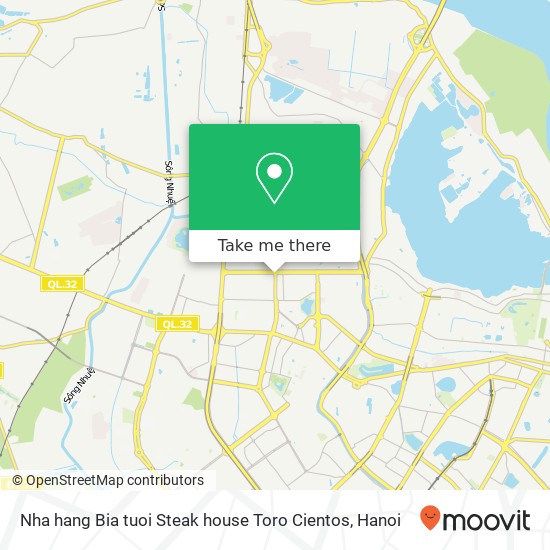 Nha hang Bia tuoi Steak house Toro Cientos, Quận Cầu Giấy, Hà Nội map