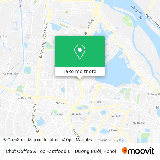 Chất Coffee & Tea Fastfood 61 Đường Bưởi map