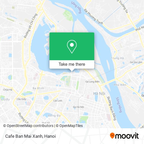 Cafe Ban Mai Xanh map