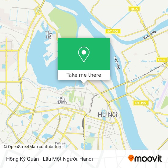 Hồng Kỳ Quán - Lẩu Một Người map