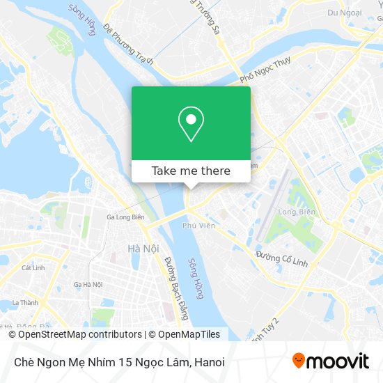 Chè Ngon Mẹ Nhím 15 Ngọc Lâm map