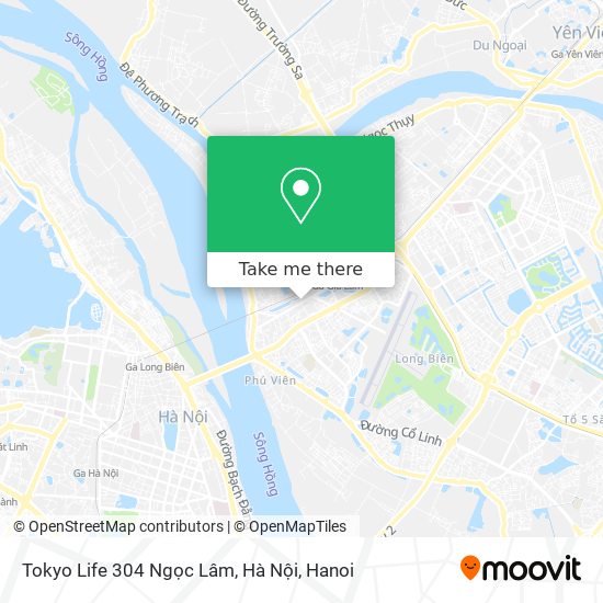 Tokyo Life 304 Ngọc Lâm, Hà Nội map