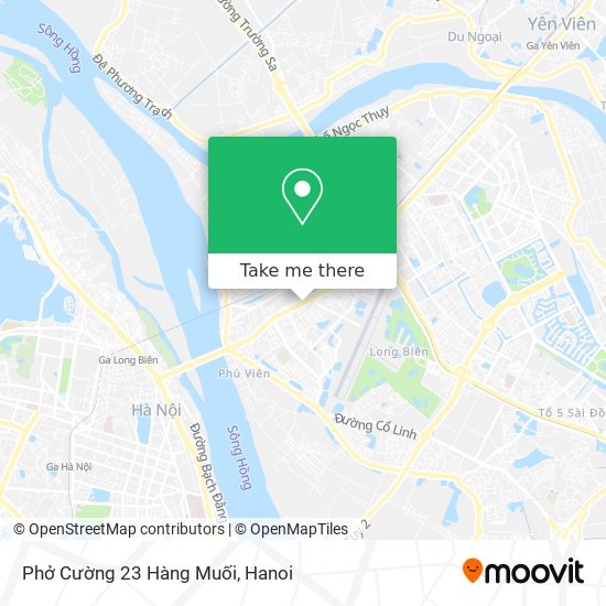 Phở Cường 23 Hàng Muối map