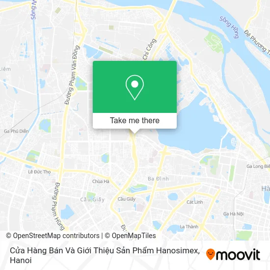 Cửa Hàng Bán Và Giới Thiệu Sản Phẩm Hanosimex map
