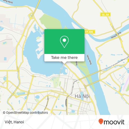 Việt, ĐƯỜNG Thanh Niên Quận Ba Đình, Hà Nội map