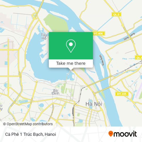 Cà Phê 1 Trúc Bạch map