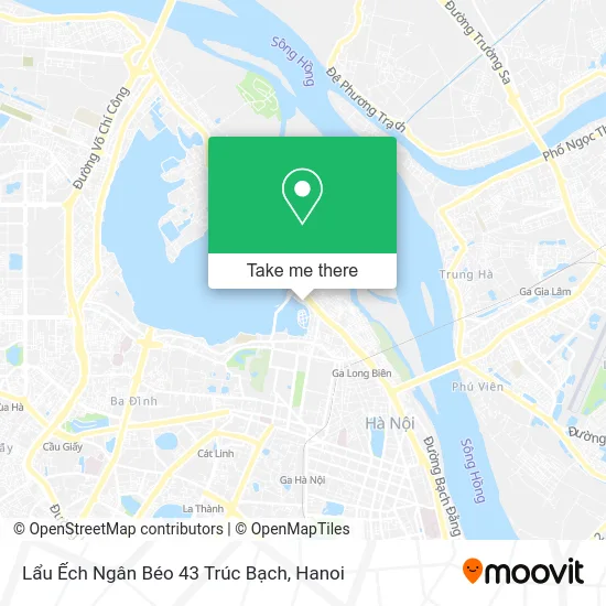 Lẩu Ếch Ngân Béo 43 Trúc Bạch map