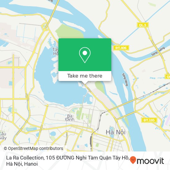 La Ra Collection, 105 ĐƯỜNG Nghi Tàm Quận Tây Hồ, Hà Nội map