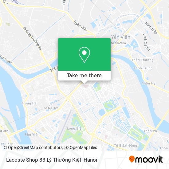 Lacoste Shop 83 Lý Thường Kiệt map