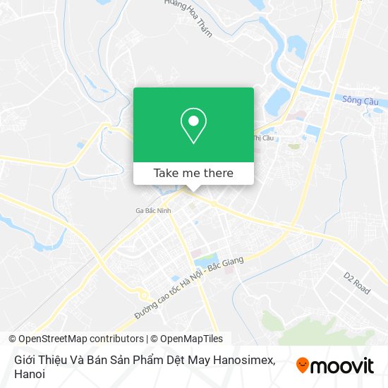 Giới Thiệu Và Bán Sản Phẩm Dệt May Hanosimex map