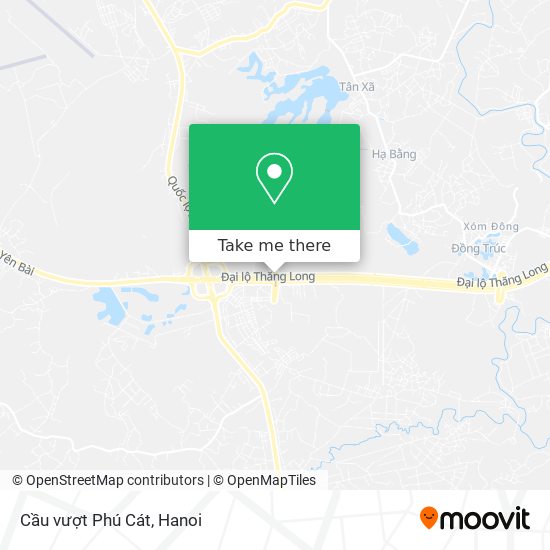 Cầu vượt Phú Cát map