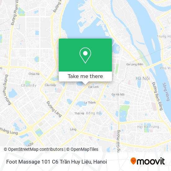 Foot Massage 101 C6 Trần Huy Liệu map