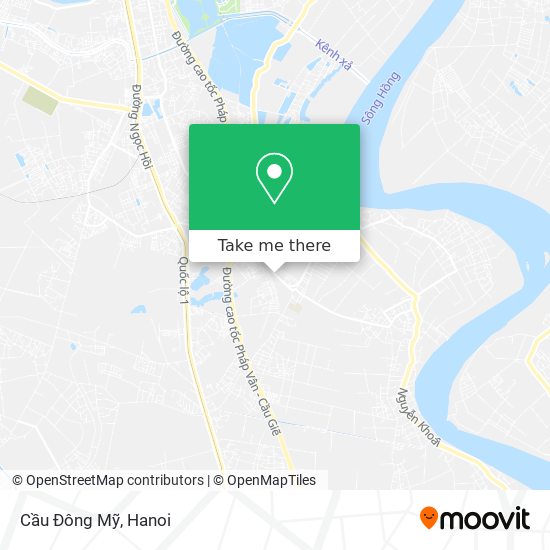 Cầu Đông Mỹ map