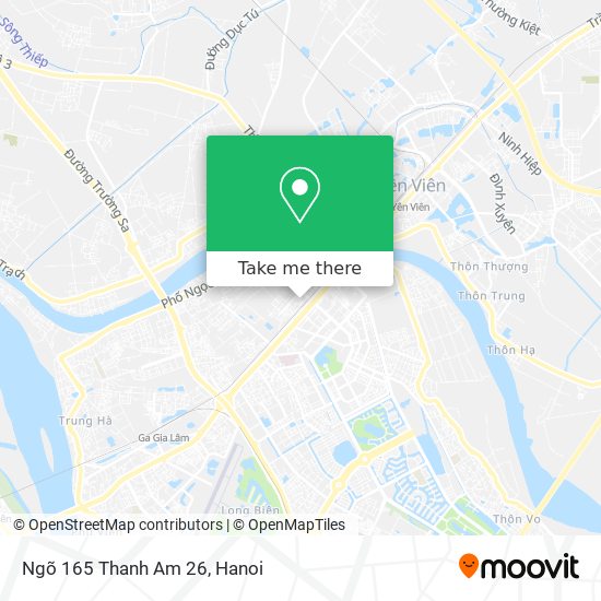 Ngõ 165 Thanh Am 26 map