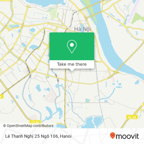 Lê Thanh Nghị 25 Ngõ 106 map