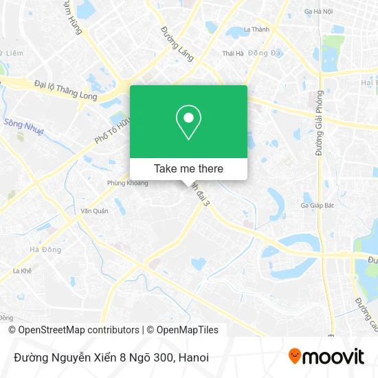 Đường Nguyễn Xiển 8 Ngõ 300 map
