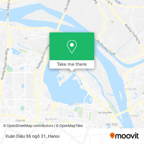 Xuân Diệu 36 ngõ 31 map