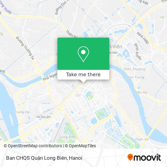 Ban CHQS Quận Long Biên map