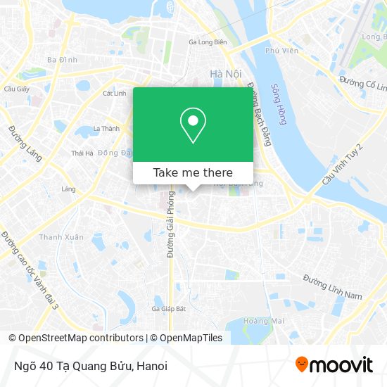 Ngõ 40 Tạ Quang Bửu map