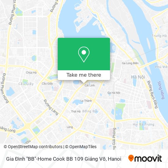 Gia Đình "BB"-Home Cook BB 109 Giảng Võ map