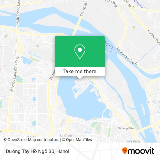 Đường Tây Hồ Ngõ 30 map