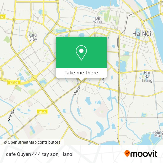 cafe Quyen 444 tay son map