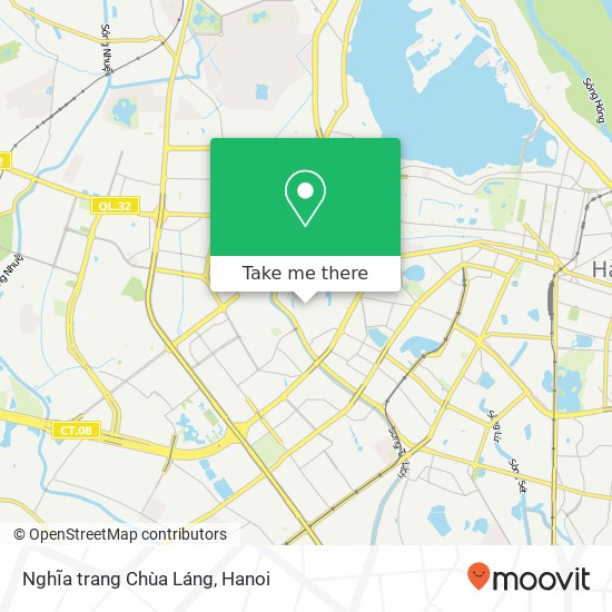 Nghĩa trang Chùa Láng map