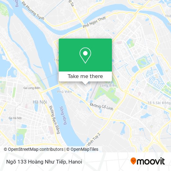 Ngõ 133 Hoàng Như Tiếp map