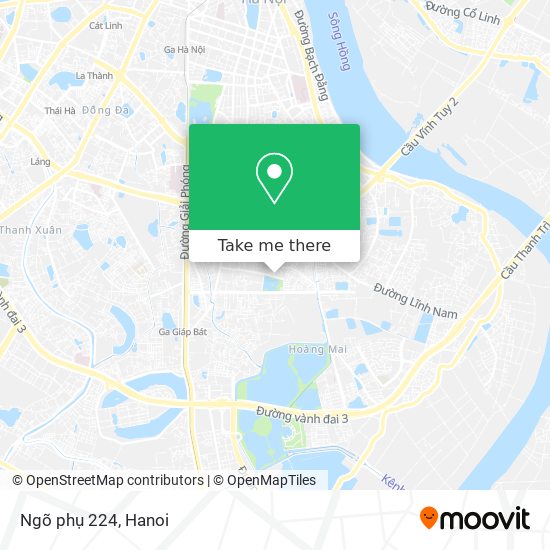 Ngõ phụ 224 map