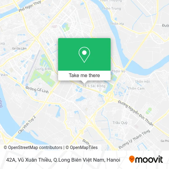 42A, Vũ Xuân Thiều, Q.Long Biên Việt Nam map