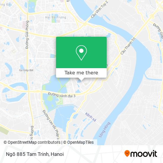 Ngõ 885 Tam Trinh map