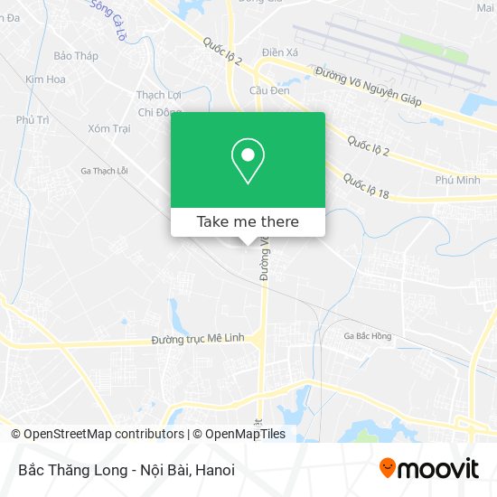 Bắc Thăng Long - Nội Bài map