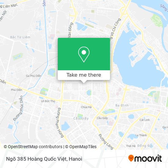 Ngõ 385 Hoàng Quốc Việt map