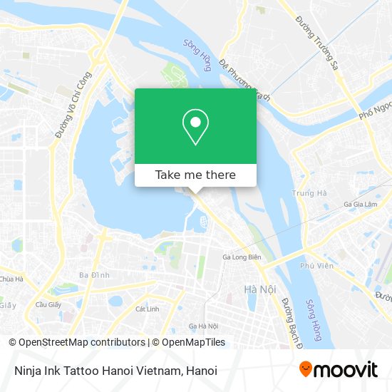 Ninja Ink Tattoo Hanoi Vietnam map