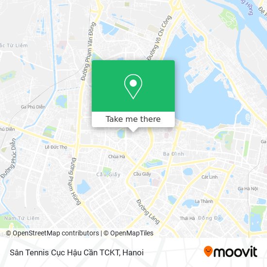 Sân Tennis Cục Hậu Cần TCKT map