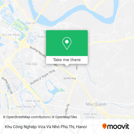 Khu Công Nghiệp Vừa Và Nhỏ Phú Thị map