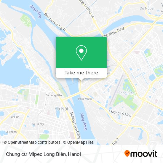 Chung cư Mipec Long Biên map