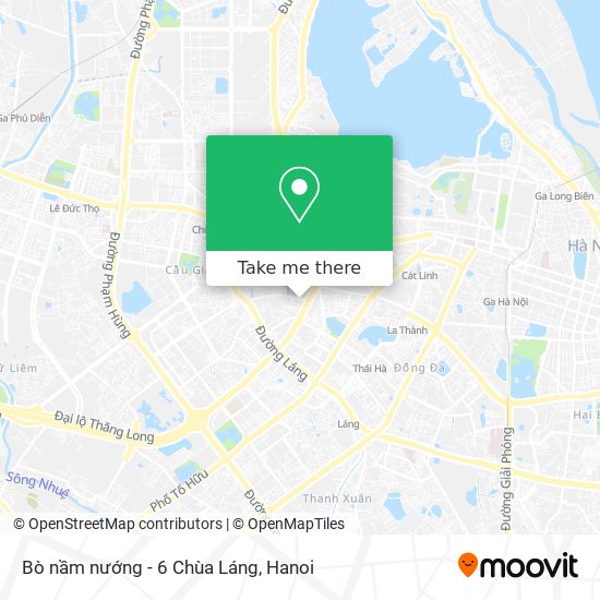 Bò nầm nướng - 6 Chùa Láng map