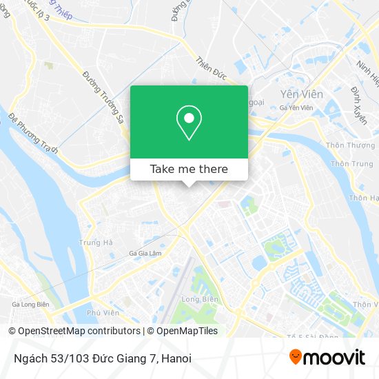 Ngách 53/103 Đức Giang 7 map