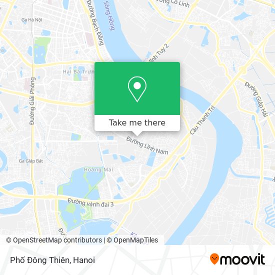 Phố Đông Thiên map