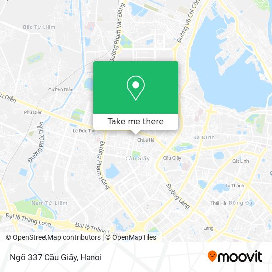 Ngõ 337 Cầu Giấy map
