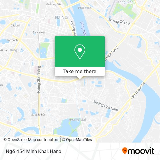 Ngõ 454 Minh Khai map