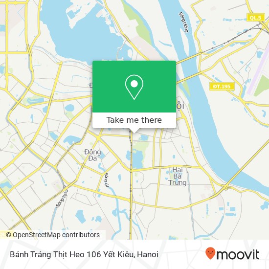 Bánh Tráng Thịt Heo 106 Yết Kiêu map