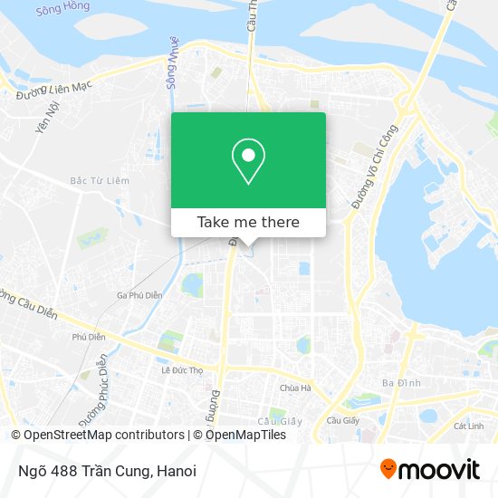 Ngõ 488 Trần Cung map