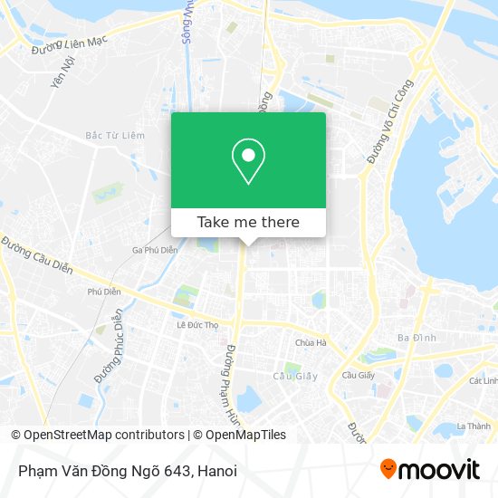 Phạm Văn Đồng Ngõ 643 map