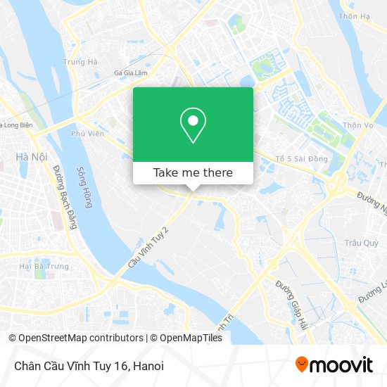 Chân Cầu Vĩnh Tuy 16 map