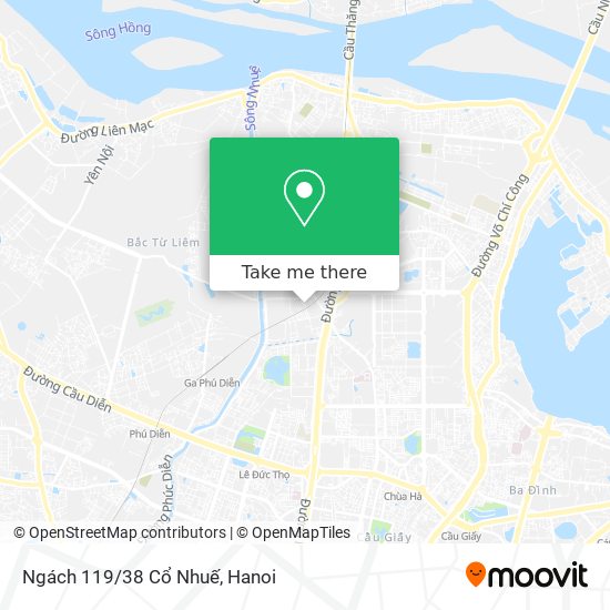 Ngách 119/38 Cổ Nhuế map