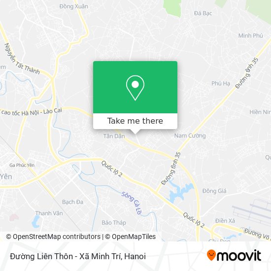 Đường Liên Thôn - Xã Minh Trí map